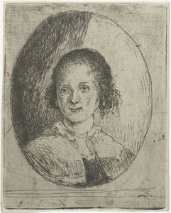 Portret van Christina Chalon door haar broer Jan Chalon door Jan Chalon